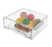 Refrigerator Drawer Organizer Stackable Fridge Storage Organiser Pull Out Drawers Clear Refrigerator Fruit Storage Containers Large Capacity Food Storage Containers for Freezer, Cabinet, Kitchen