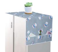 Refrigerator Dust Cover - Oxford Washing Machine Protector Cover | Dustproof Cover for Washing Machine 67x26 Inch with Storage Bag for Laundry and Cooking