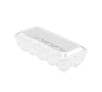 Refrigerator Egg Containers - Stackable Egg Storage Holder 15 Grid Lid, Organizer Capacity | Chicken Egg Dispenser Storage Box for Fridge Fresh Keep Safe Food Storage H