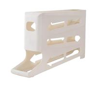Refrigerator Egg Rack, 4 Tier Auto Rolling Egg Organizer, Fridge Organizers And Storages, 35x19.5x7cm, Large Capacity Storage, Non-Slip Base, For Eggs
