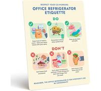 Refrigerator Etiquette Guide Vintage Posters And Prints Canvas Wall Art Picture, Home Décor 50x70 Cm Frameless