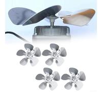 Refrigerator Fan Blades 4pcs, 28° Cooling Aluminium for Fridge Airflow, Replacement Vanes for Appliance Cold Storage Ventilation Circulation System Part(200MM)