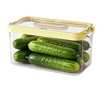 Refrigerator Food Organizer Containers - With Large Capacity, Portable and Stackable, Fruit Preserving Vegetables Meat - for Sugar Legumes Salad Tomatoes Lettuce Berries