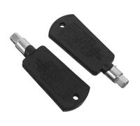 Refrigerator Freezer Door Lock Key Replacement 2pcs Black | Metal with Plastic Handle, Upright Freezers and Office Cabinet Use, Portable Convenience, Safe Locking