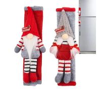Refrigerator Handle Cover, 2 Pieces Kitchen Appliance Protectors - Decorative Anti-Skid Protection Christmas Elf for Kitchen, Small Space, Home, Apartment, Microwave