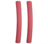 Refrigerator handle cover for sliding kitchen appliance doors designed to minimize scratches and dirt accumulation using a washable slip on design (S-red)