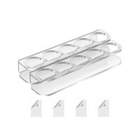 Refrigerator Holder, Wall Racks, Space Saver Easy Install 5 Slots Sturdy Stand Compact Design Multifunctional Use, Bottle Shelf for Kitchen, 5.91 x 1.38 x 0.98 inches