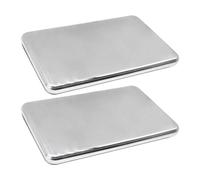 Refrigerator Ice Packs | 2 Reusable Stainless Steel Trays | Ice Packs for Cold Storage | for Camping BBQ Picnic Beach Outdoor Work School Pr