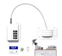 Refrigerator Lock, Child Safety Cabinet Refrigerator Locks, No Keys Latch Heavy Duty Safety Accessories for Toddler Pet Baby Boys Girls Sliding Doors Desk