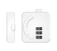 Refrigerator Lock Combination Mini Fridge Lock Cabinet Lock Keyless Combination Security Lock System for Refrigerator Door Cabinet Drawer Childproof No Drilling Required White 55 * 75mm(C)