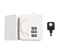 Refrigerator Lock Combination Mini Fridge Lock Cabinet Lock Keyless Combination Security Lock System for Refrigerator Door Cabinet Drawer Childproof No Drilling Required White 55 * 75mm(A)