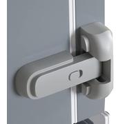 Refrigerator Lock - Heavy Duty Freezer Door Lever Instant Lock Hook | Safety Fridge Clamp, Amplifier for Reinforced Food Storage, Silent Locking Mechanism