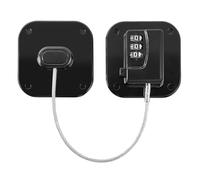 Refrigerator Lock - Heavy Duty Fridge & Freezer Safety Latch for Babies & Toddlers, Easy Install Kitchen Cabinet Lock (Black-1pack)