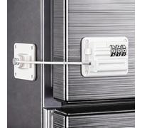 Refrigerator Locks with Combination, Child Safety Fridge Lock for Cabinets, Freezer, Desk Drawers, Wardrobes, Closets, Windows, Baby Proofing Door Lock with Code for Kids