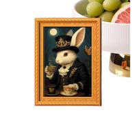 Refrigerator Magnets,Bunny Pattern Photo Frames Decor - Cute Bunny Refrigerator Magnet - for Easter Christmas Notes Calendar Home Kitchen Office Cabinets Classroom School