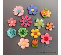 Refrigerator Magnets Colorful flower refrigerator magnet daisy 5-petal flower black and white board magnetic buckle cartoon cute message sticker magnet Cute (Color : M)