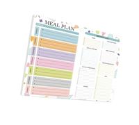 Refrigerator Meal Planner Notebook Weekly 52 Sheets Lined for Scheduling Tracking Breakfast Dinner Grocery List and