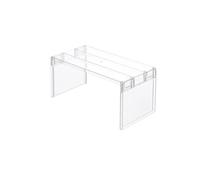 Refrigerator Organizers Storage Rack Fridge Layered Separator Shelves Transparent Desktop Stand Save Space Kitchen Accessories (Color : L)