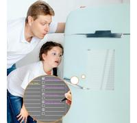 Refrigerator Planner Board - Magnetic Memo Pad, Kitchen Schedule Display, Food Shopping Reminder, Weekly Task Panel | Reusable Writing for Fridge Organization Planning Meals Lists