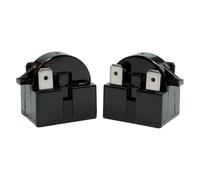 Refrigerator PTC Starter Relay 33 Ohm 3 Pin Replacement for Refrigerator Freezer Dehumidier Compressor for Mini Fridges Beverage and Beer Coolers Deep Freezers Wine Refrigerators(2 Pcs)
