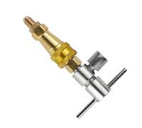 Refrigerator Quick Coupler - Brass Alloy Construction, Connector With 1/4 Inch Threaded Thread, Quick Disconnect Mechanism, Multifunctional Adapter Tool System Component AI | Front Under