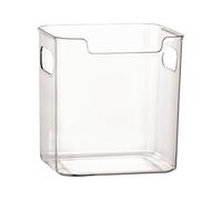 Refrigerator Storage Bins, Clear Door Organizer Boxes, Kitchen Pantry Container System, 9.5x12x12cm Freezer Food Sorting Trays, Handle Pull Fridge Caddy Set, Snack Fruit Vegetable Seasoning Holder Use