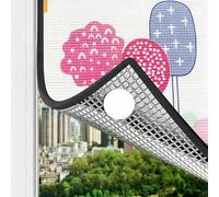 Refrigerator Sun Shade, Heat Control Blackout Privacy Window Film, Double-Layer Aluminum Foil, Waterproof Upright Freezer Cover for Window Refrigerator(A-Edged,60 * 180CM)