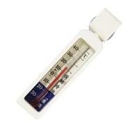 Refrigerator TemperatFridge Temperature Gauge - Vertical Analog Glassure Gauge | Vertical Analog Glass Tube Temperature Gauge with Suction Cup | -30 Degree-50 Degrees Range, Kitchen Glass Tube Monitor