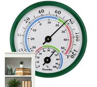 Refrigerator Temperature Gauge - Small Humidity Monitor, Analog Meter | Battery Free Precision Instrument Greenhouse Fridge Wall Table Use, Home Car Environment Control Monitoring Tool Reliabl