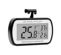 Refrigerator Temperature Meter Waterproof Case with Large Easy to Read Display Screen and Extreme Degree History Battery Operated Fridge Measure