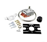 Refrigerator Thermostat, 4-Terminal K50-P1125-001 Mechanical Temperature Controller Switch, 250V 6A Precise Cooling Regulation, Metal Plastic Build for Home Commercial Freezer Repair(K50-P1125-001)