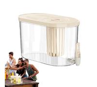 Refrigerator Water Dispenser, Drink Container, 4.5 Litre Leak-proof Jug with Tap and Filter for Household, Kitchen, Dorm, Hotel, Camping, Outdoor, Party