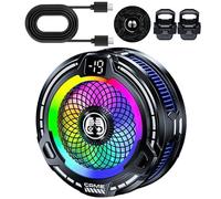Refroidisseur Magnetic Phone 30 W - Ventilateur Portable À Vitesse | Adjustable for Smartphone, Refroidissement Rapide Jeux, Outdoor Vlog Tabl Streaming, Été, Vlog, Utilisation Extérieure