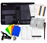RefSorganiser - Football Soccer Referee Match Equipment Data Wallet Organiser inc Equipment: Cards, Whistle, Game Cards, Match Sheets, Lanyard, Pencil and Coin