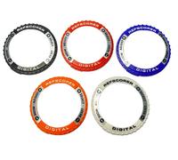 RefStuff RefScorer A 5 Pack Interchangeable Top Ring Bezels for the Digital NEW v2.021 Referee Watch Pack A (Original Silver Black, Red, Navy Dark Blue, Orange and White)