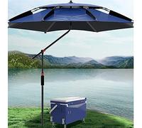 Refue 7.2ft / 7.8ft Large Windproof Fishing Umbrella for Portable Outdoor Umbrella with Sand Anchor Sunshade Beach Umbrella Antiultraviolet for Camping Cafe Store Sports Events (Size : 240CM)