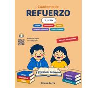 Refuerzo 2.º ESO: Cuaderno de repaso a color: Lengua, Matemáticas, Inglés, Geografía e Historia y Física y Química