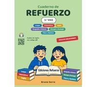 Refuerzo 3.º ESO: Cuaderno de repaso a color con audios: Lengua, Matemáticas, Inglés, Geografía e Historia, Biología y Geología y Física y Química