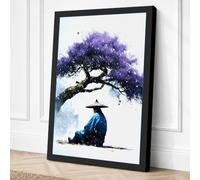 Refuge Beneath the Tree Canvas Wall Art Print 24x16 Inch (61 x 41 cm)