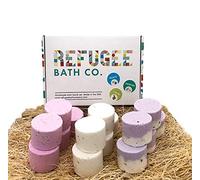 Refugee Bath Co. Variable Batch of Bath Bombs 3.0 oz Each Cocoa Butter Supports Refugee Employment in the United States (Variety 15 Package: Serenity)