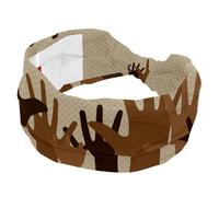 Refugees Need Help Wide Headbands for Women, Non Slip Sports Hair Bands, Stretchy Head bands, Fahion Wide Headband for Yoga, Workout, Daily