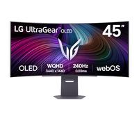 Refurbished LG UltraGear 45GX90SA-B 45" Curved OLED WQHD 240Hz 0.03ms G-Sync DisplayPort HDMI Gaming Monitor with webOS