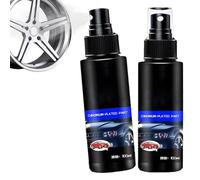 Refurbishing Agent Spray for Chrome-Plated Parts, 2 Pieces Car Chrome-Plated Part Refurbishing Agent, Chrome Repair Compound Metal Surfaces Cleaner, Multi-Functional Quick Coating Renewal A-gent Spray