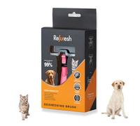 (Short) Refuresh Deshedding Brush Pink &Med | Refresh Short & Medium Hair Deshedding Tool Pet Hair Remover & Grooming Brush for Dog & Cat | Effective Dog Brush for Shedding | Refresh Deshed Brush
