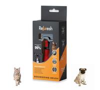 Refuresh Deshedding Dog Brush for Short/Medium Hair (Small,Red) - Gentle Deshedding tool for Dogs & Cats - Reduces shedding, without damaging topcoat. Removes Loose Fur & Dead Undercoat.