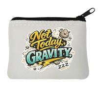 Refusal to Yield Today Neoprene Coin Purse Pouch 10x11cm White