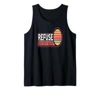 Refuse Paralysis by Analysis for overthinkers Retro Vibe Tank Top