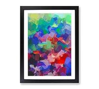 Refuse The Night Abstract Framed Print | A2 Black Framed Wall Art | Ready to Hang | Abstract Fantasy Picture | Living Room Bedroom Lounge Office