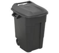 Refuse/Wheelie Bin 100L - Black - Sealey BM100 New
