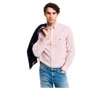 REG Oxford Banker Stripe Shirt, Iron Red, XXL